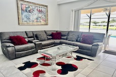 spacious light lounge